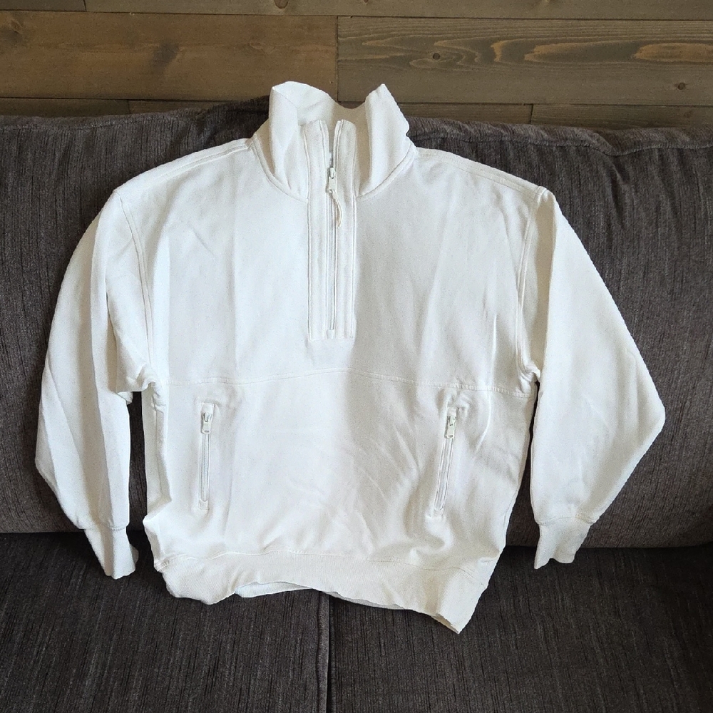Old Navy Women's Zip-Up Sweater in White